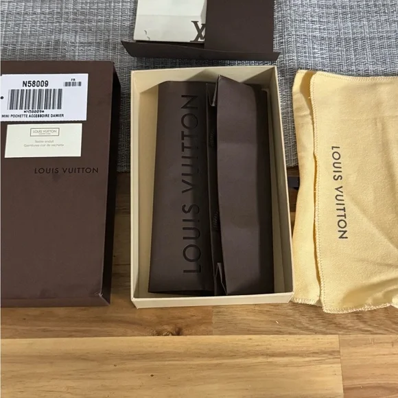 Authentic Louis Vuitton Damier Ebene Mini Pochette - Picture 4 of 10